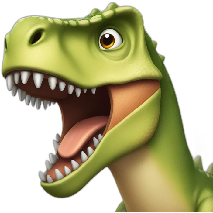 dinosaur with jaw open emoji