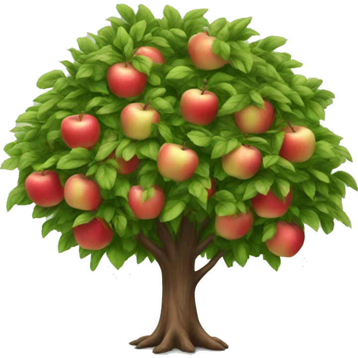 Beautiful apple tree emoji