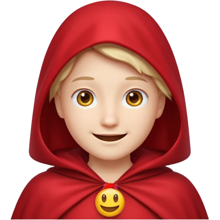 Emoji Face Cape Red emoji