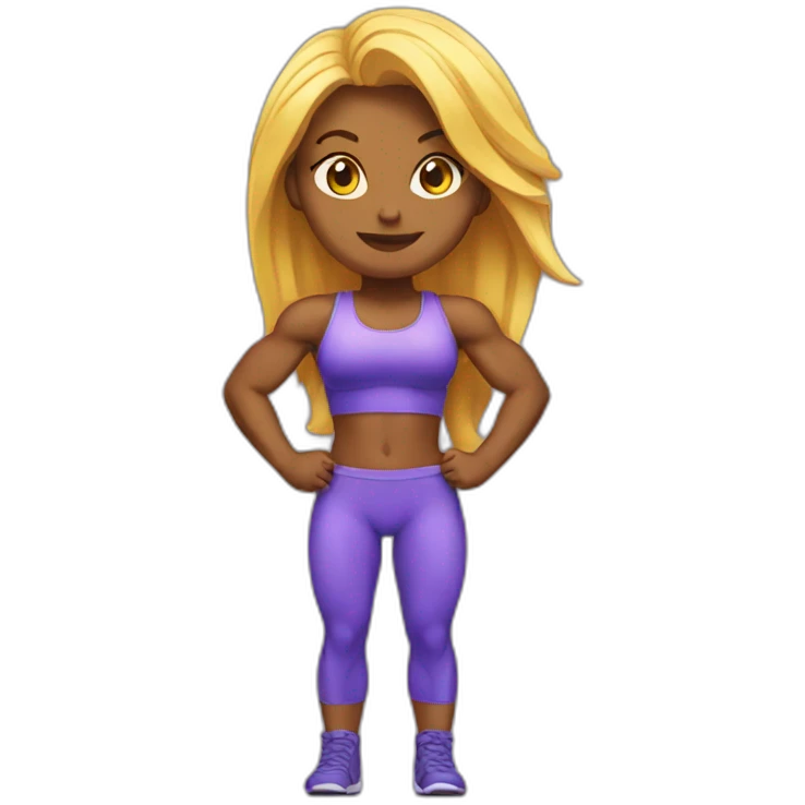 Bodybuilder girl emoji