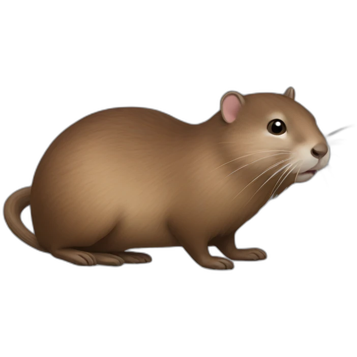 Elongated muskrat emoji