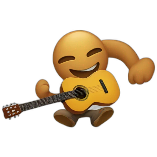 Yo con la guitarra emoji