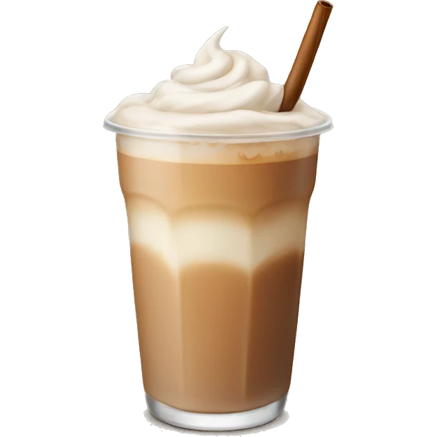 iced chai latte emoji