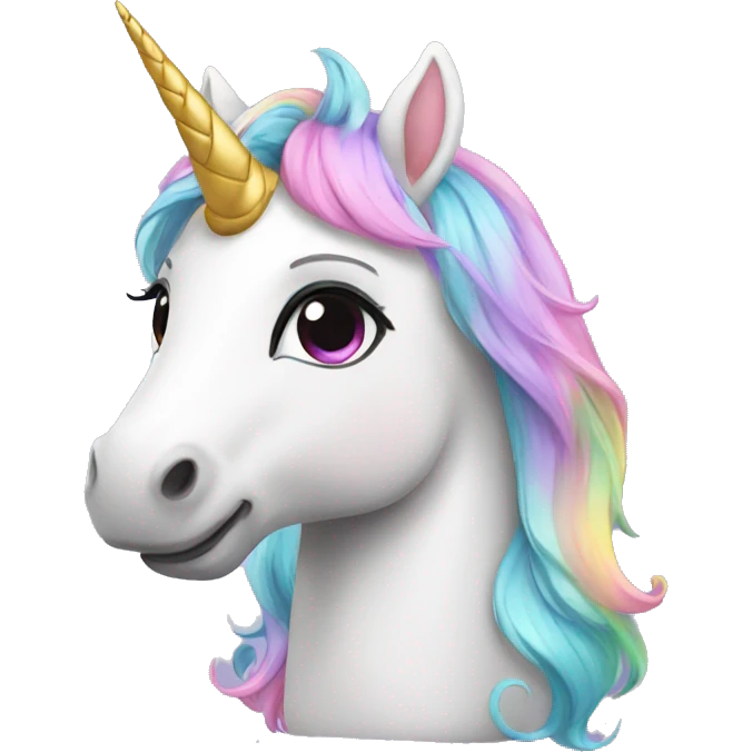 Unicorn cute emoji