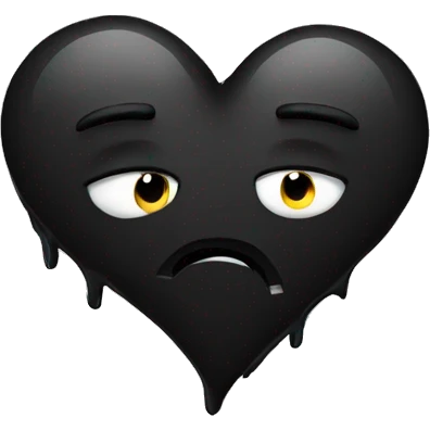 Black broken heart  emoji