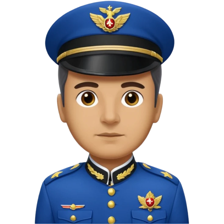 Josef Tito in his iconic blue uniform emoji