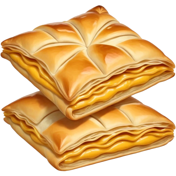 cinematic-realistic-burek-sa-sirom-dish-emoji,-showcasing-a-flaky-pastry-filled-with-cheese-rendered-with-crisp-textures-and-appetizing,-warm-lighting. emoji