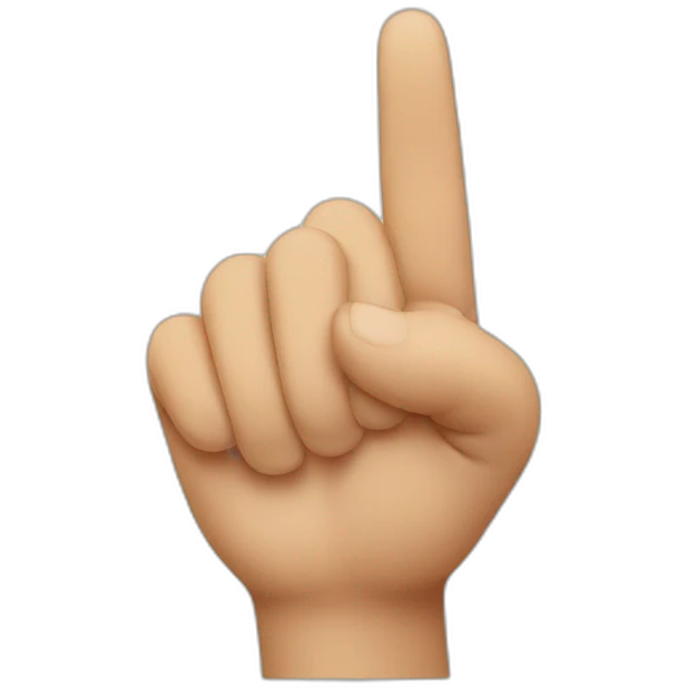 finger pointing emoji