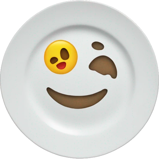 Plate on the ground emoji