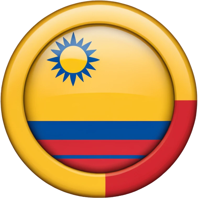 Bandera de colombia circular emoji