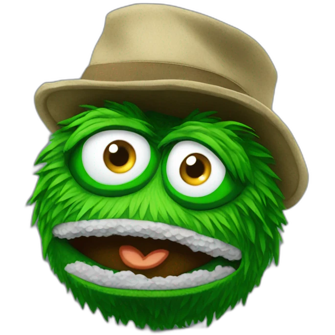 Oscar the grouch golf emoji