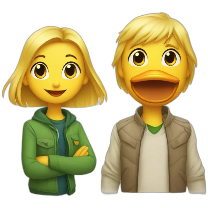 Duck and Lucie emoji