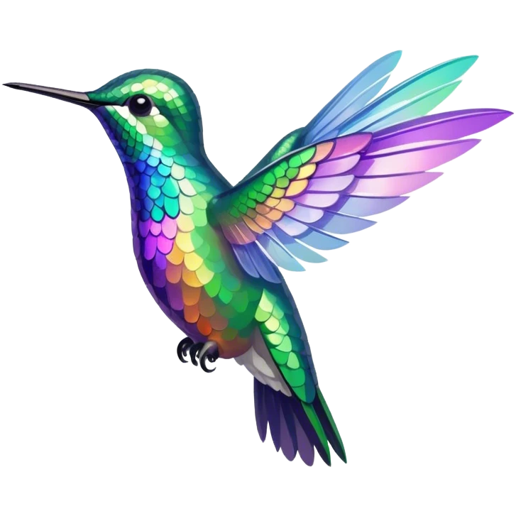 irridescence hummingbird emoji