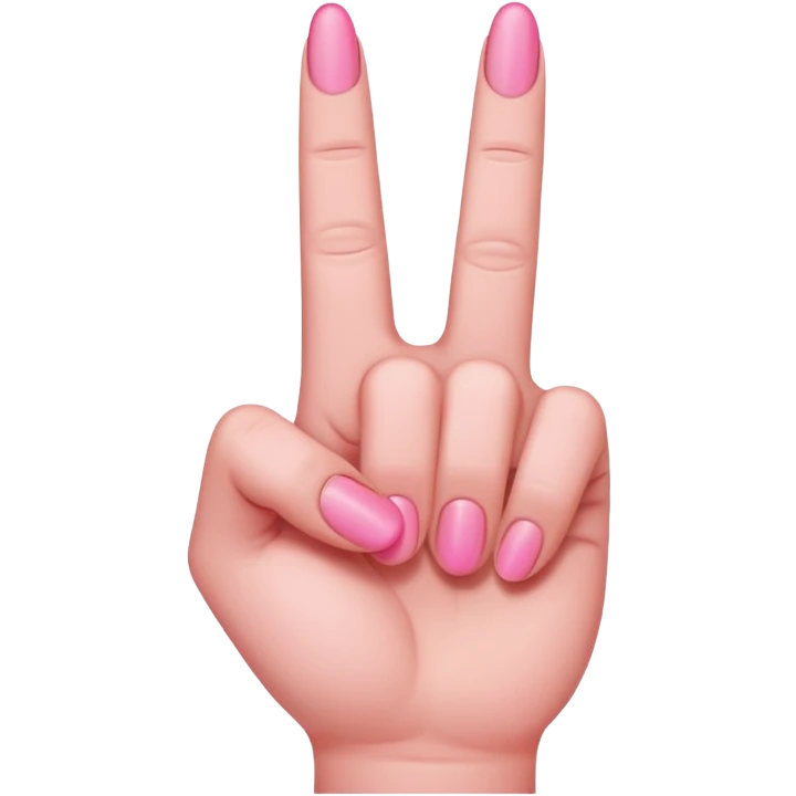 Pink middle finger  emoji
