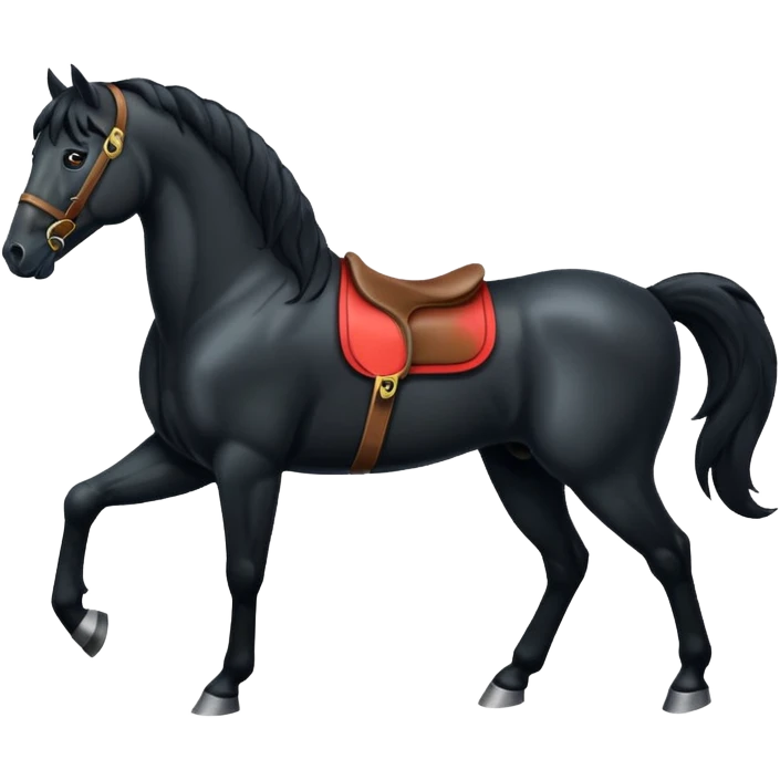 Black horse emoji