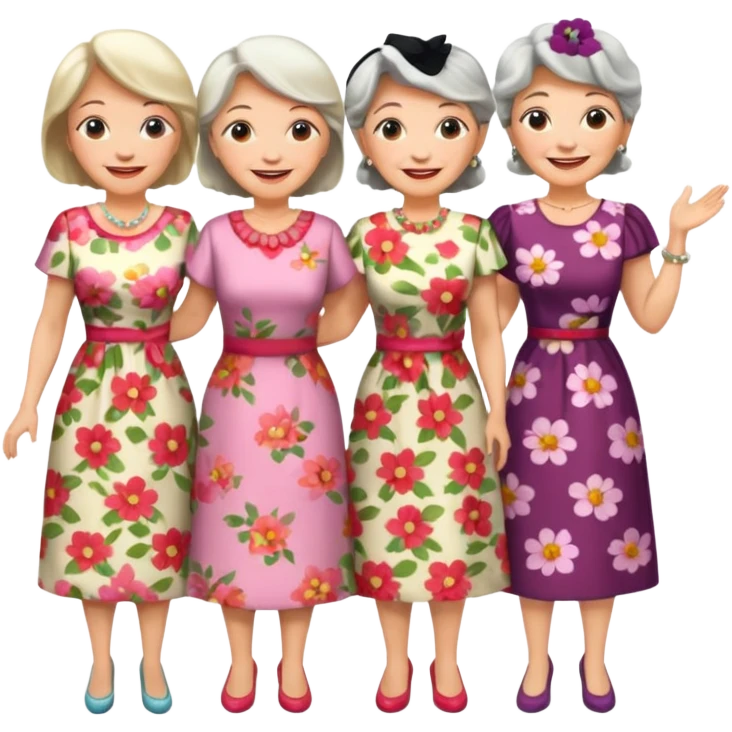 4 older ladies emoji