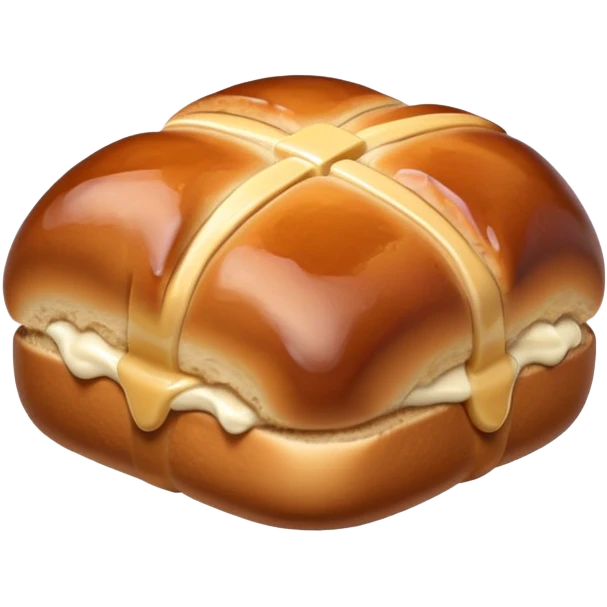 Hot cross bun emoji