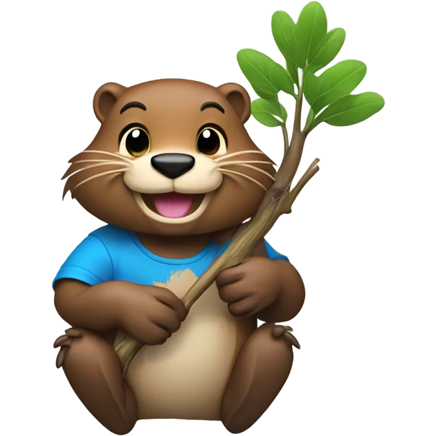 tshirt with a beaver on it emoji