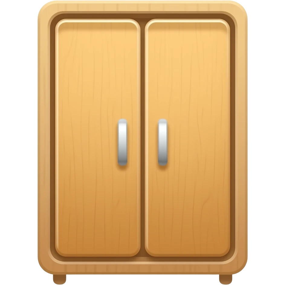 wardrobe logo light wood color emoji