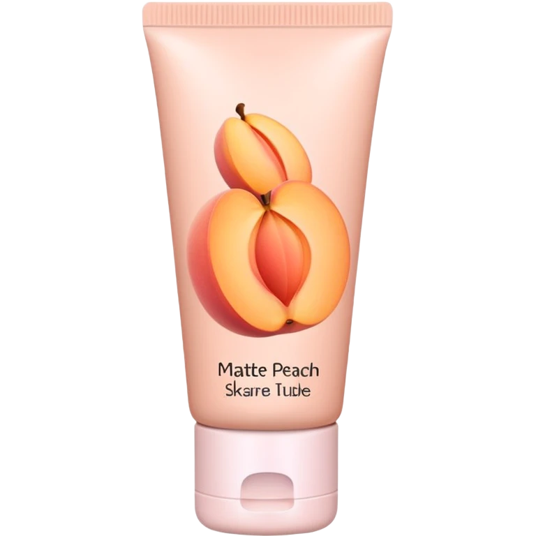 solid color light pinkish peach plain skincare tube emoji