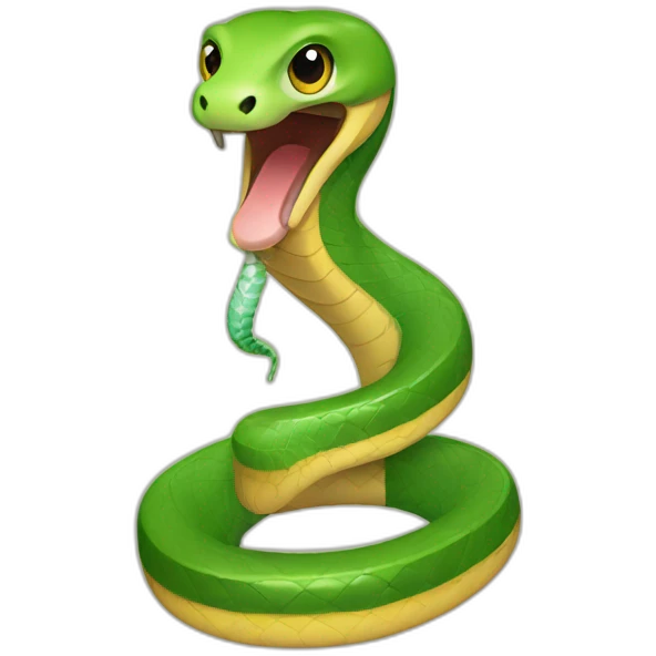 A snake with a hearing aid emoji