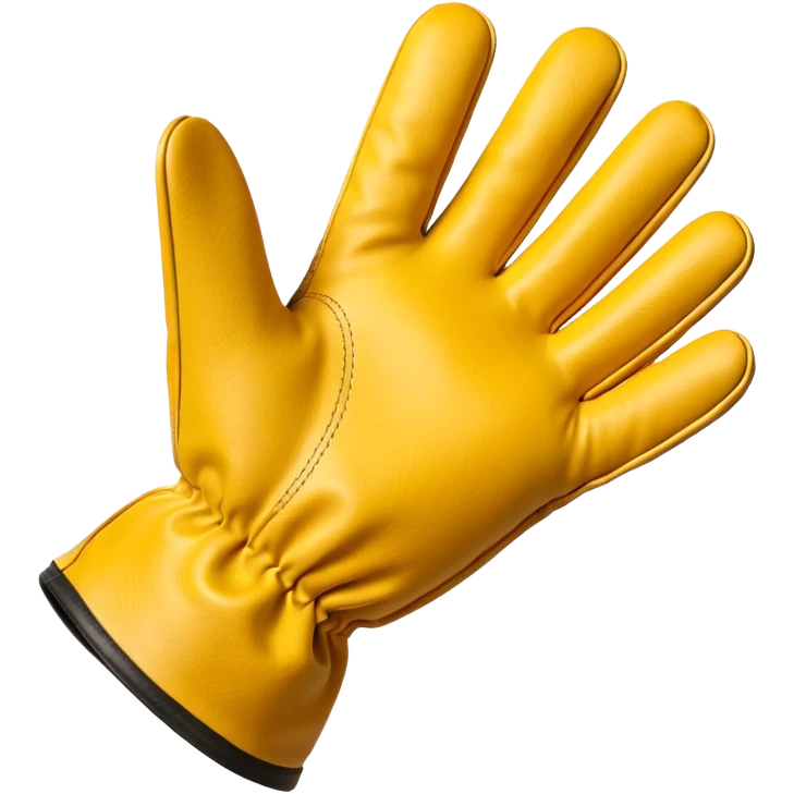 Protective Work Glove yellow emoji