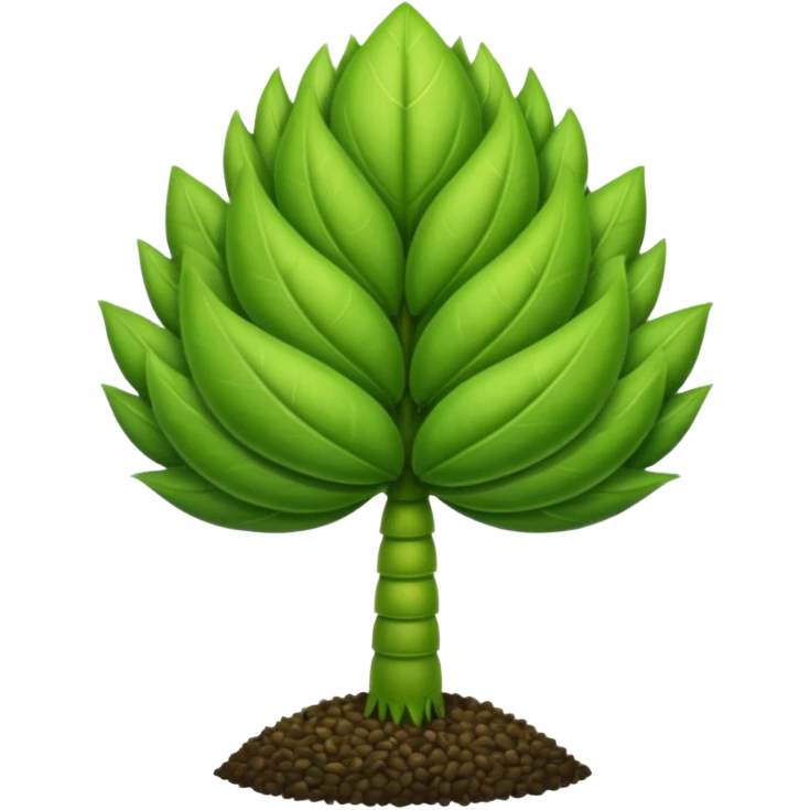 Giant seed plant growing emoji