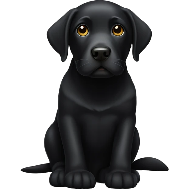 Black Labrador  emoji