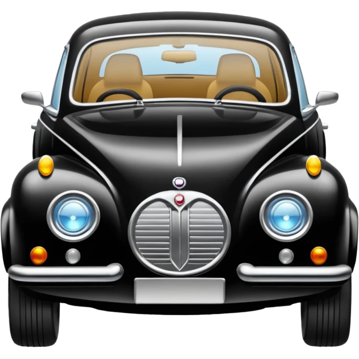 Crée-moi une voiture noire, berline, très classe La voiture  en long 2025classe S. emoji