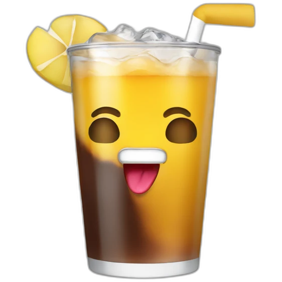 Macron drink à bear emoji