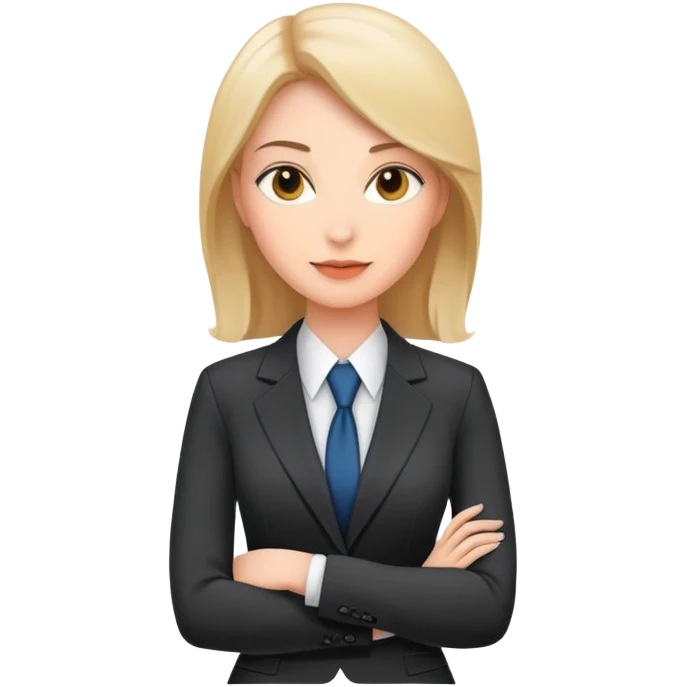 professional businesswoman in a suit emoji