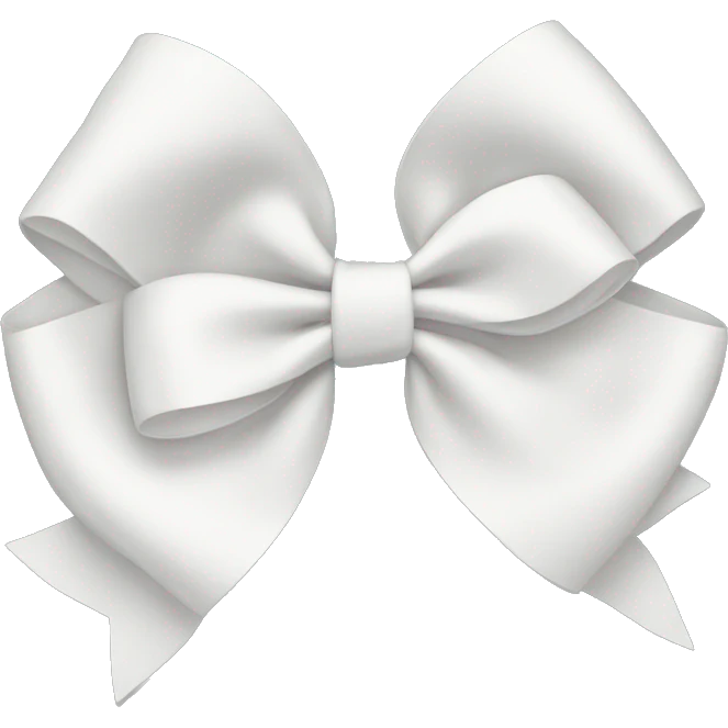 White bow emoji