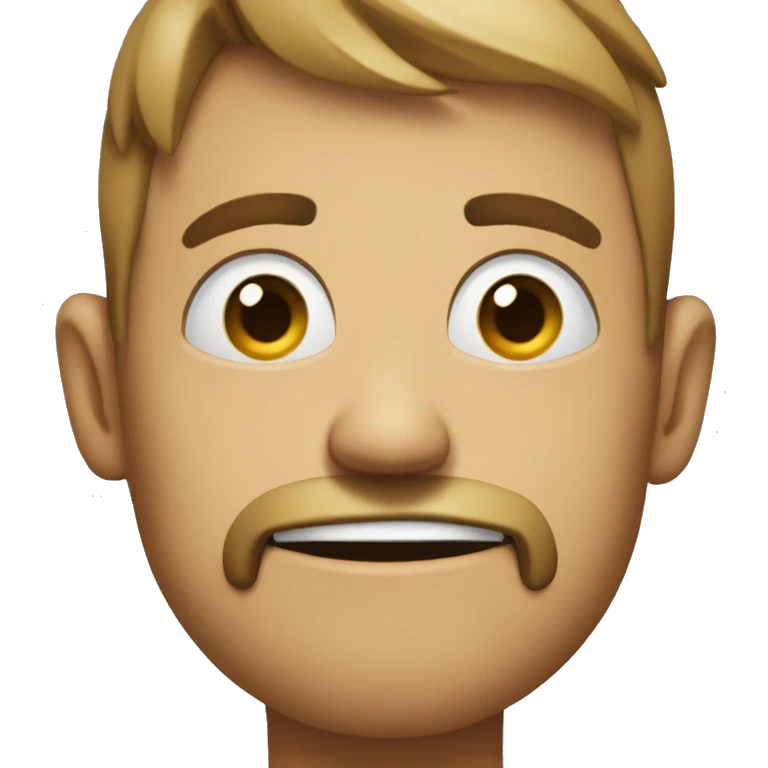 Face he make a mistake and he srroy emoji