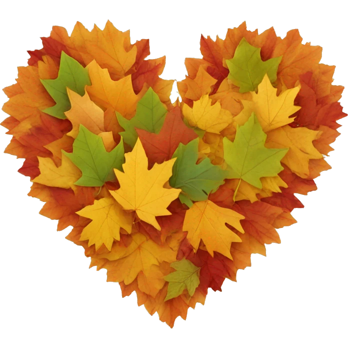 Heart-of-autumn-leaves emoji