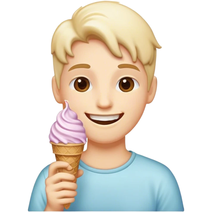 Dondurma yiyen 😊 emoji