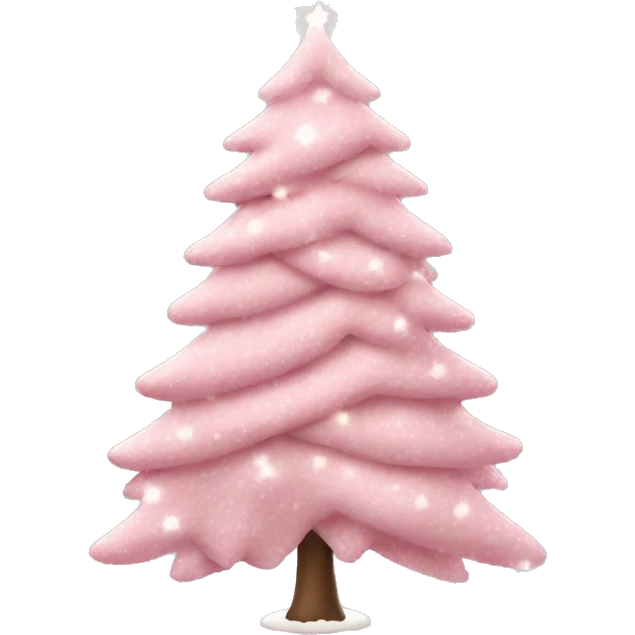 Light Pink tree Christmas in bow emoji