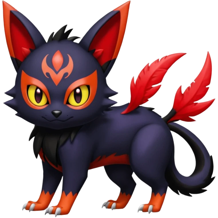 Noibat-Nargacuga-Litten-Torracat-fusion-Fakemon-Pokémon-creature  emoji