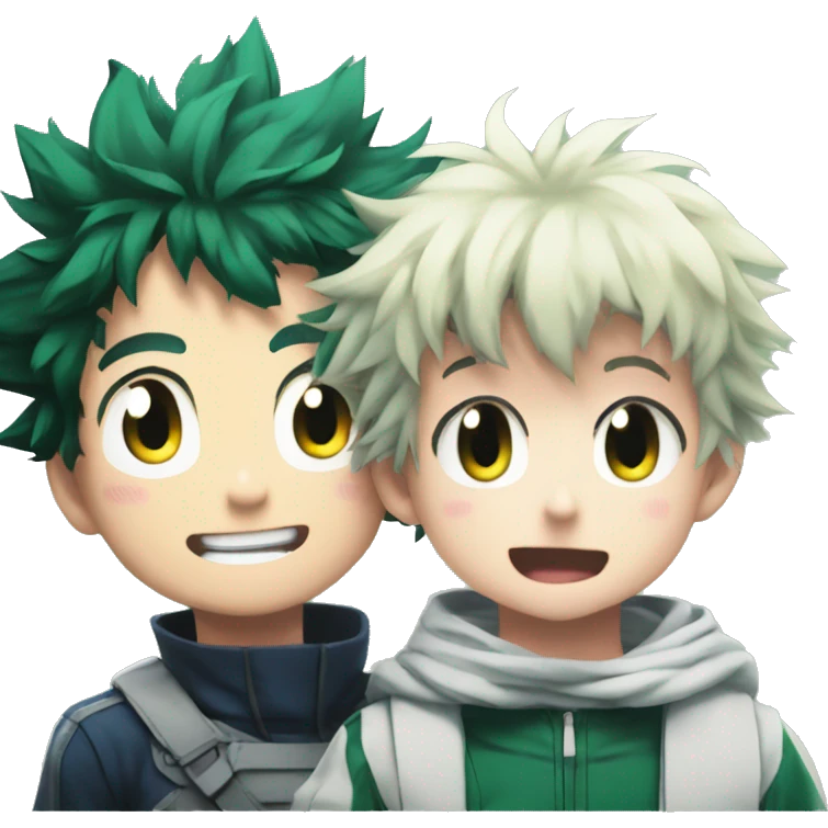 izuku midoriya from mha with child emoji