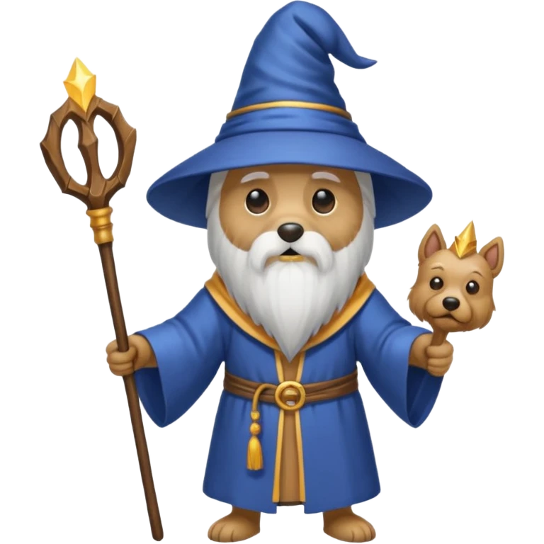 Dog wizard emoji