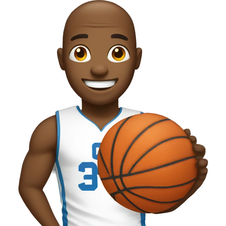 happy with basketball emoji