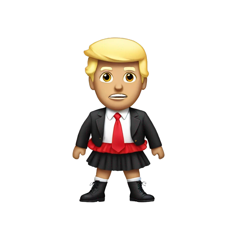 Trump in a tutu emoji