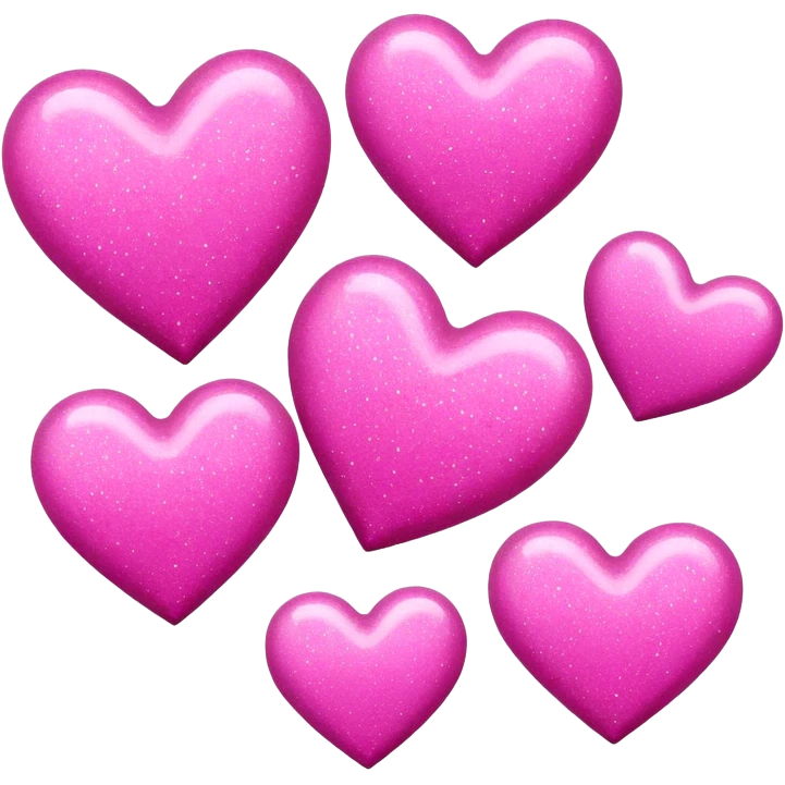 Pink hearts emoji