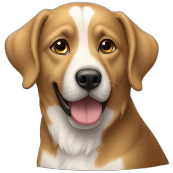 Chien sur dauphin emoji