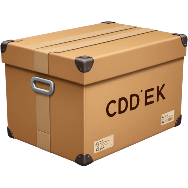 delivery case with the CDEK inscription emoji
