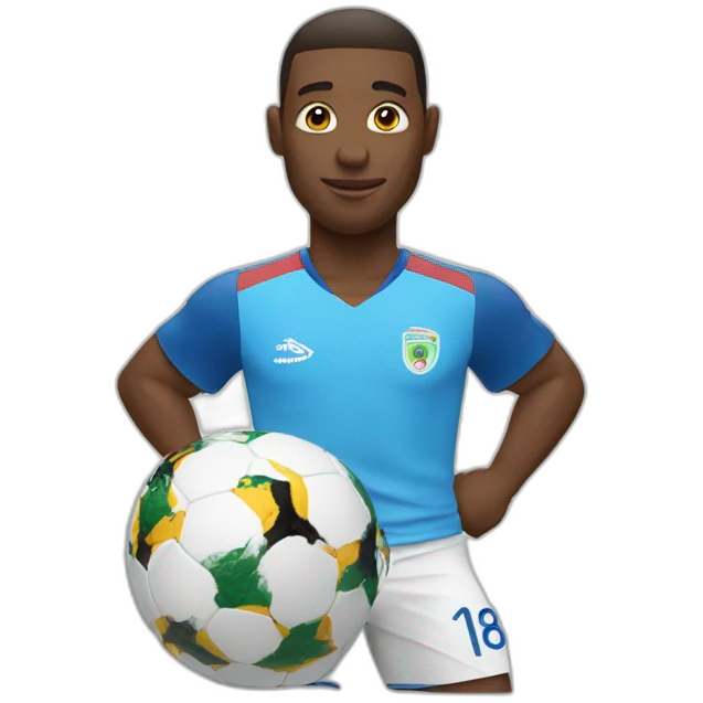 En train de soulever la coupe du monde monde emoji