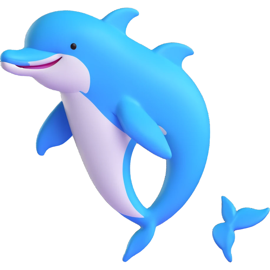 playful dolphin emoji
