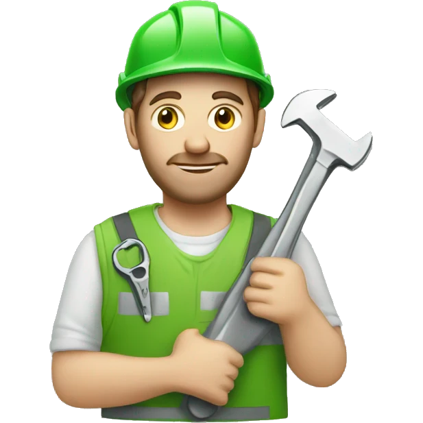  Irish worker with a wrench in his hands emoji