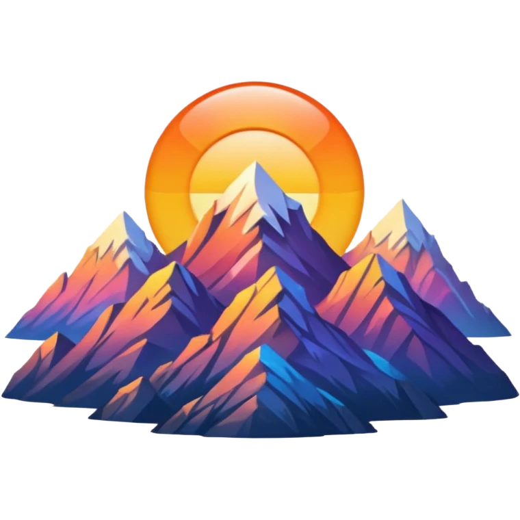 mountain sunrise emoji