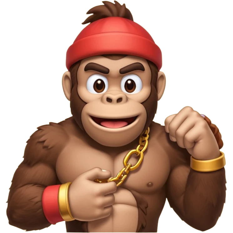 donkey kong making 👌 emoji