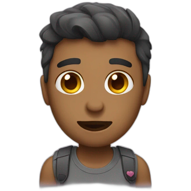 Muggy in love emoji